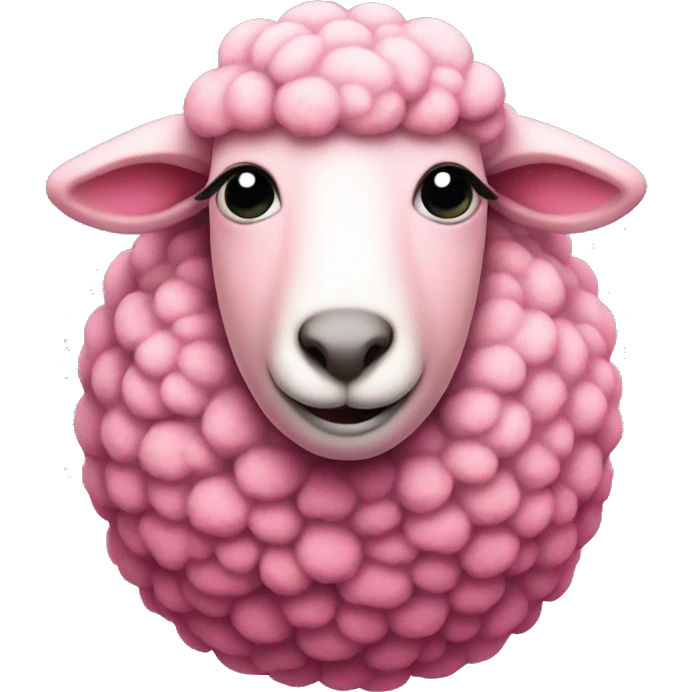 pink sheep in love emoji