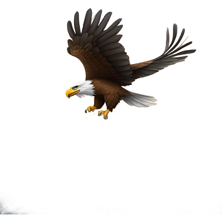Eagle perched on the capitol building emoji