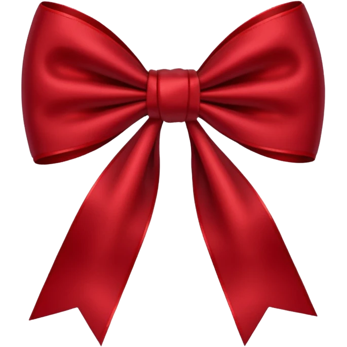 Dark Red bow emoji