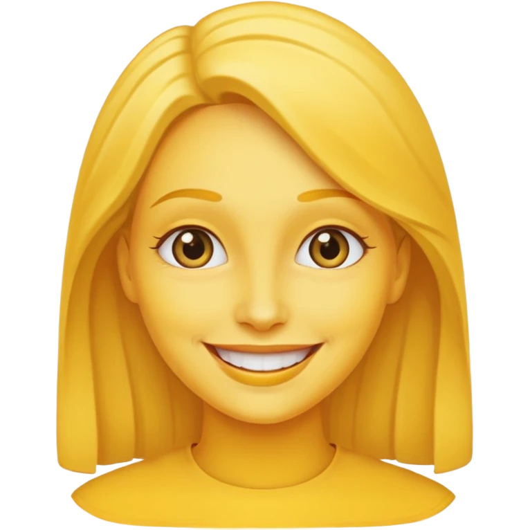 Nake the yellow woman from WhatsApp emoji