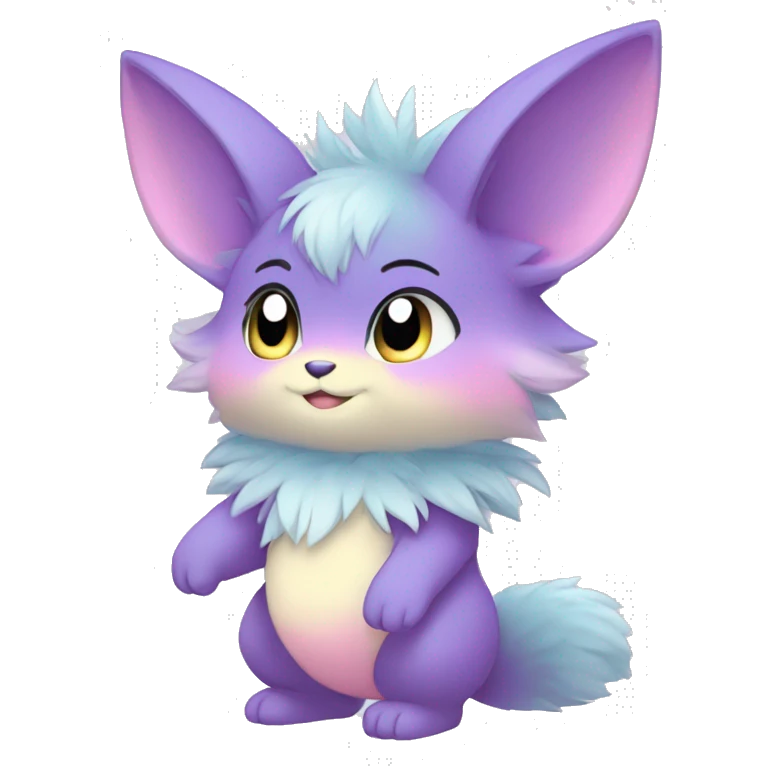 Anthro-Pastel-Gradient-Fur-Sona-Chibi-Shiny-Fakémon full body emoji