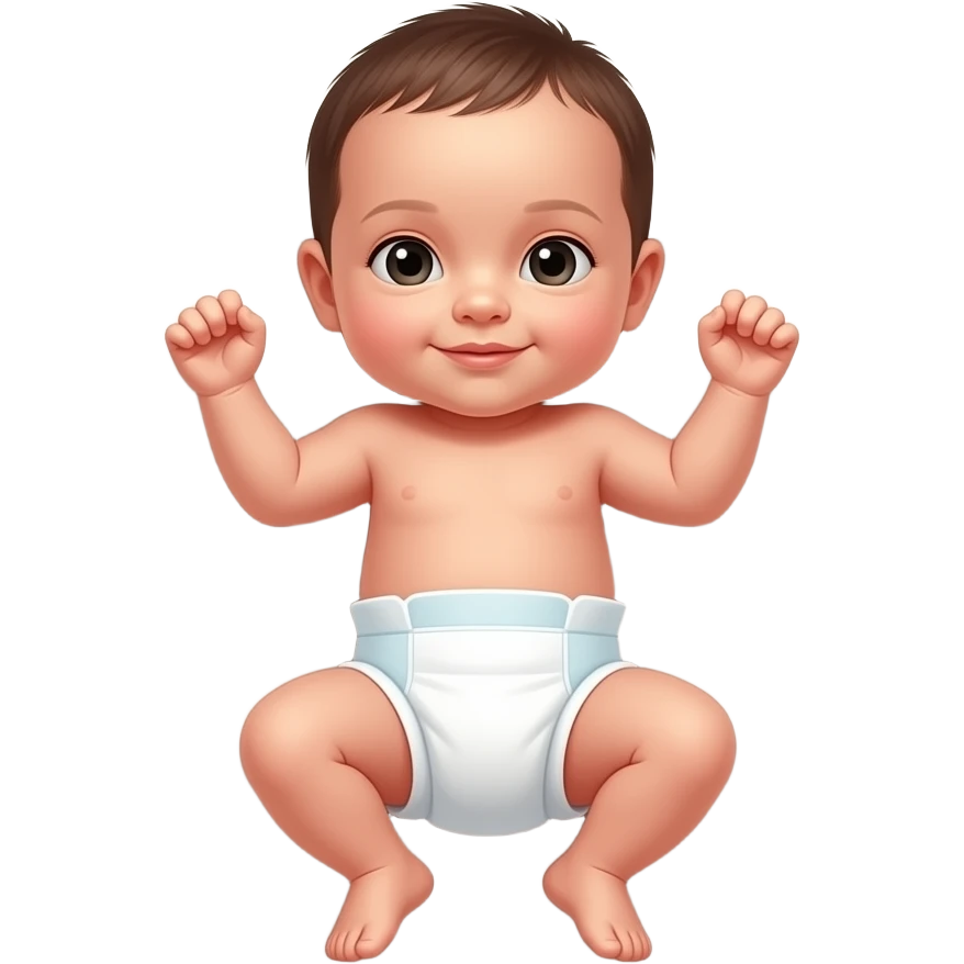 Новорожденный в памперсе emoji