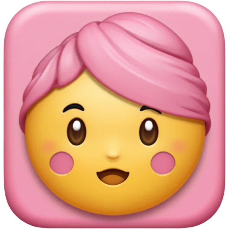 핑크 고데기 emoji