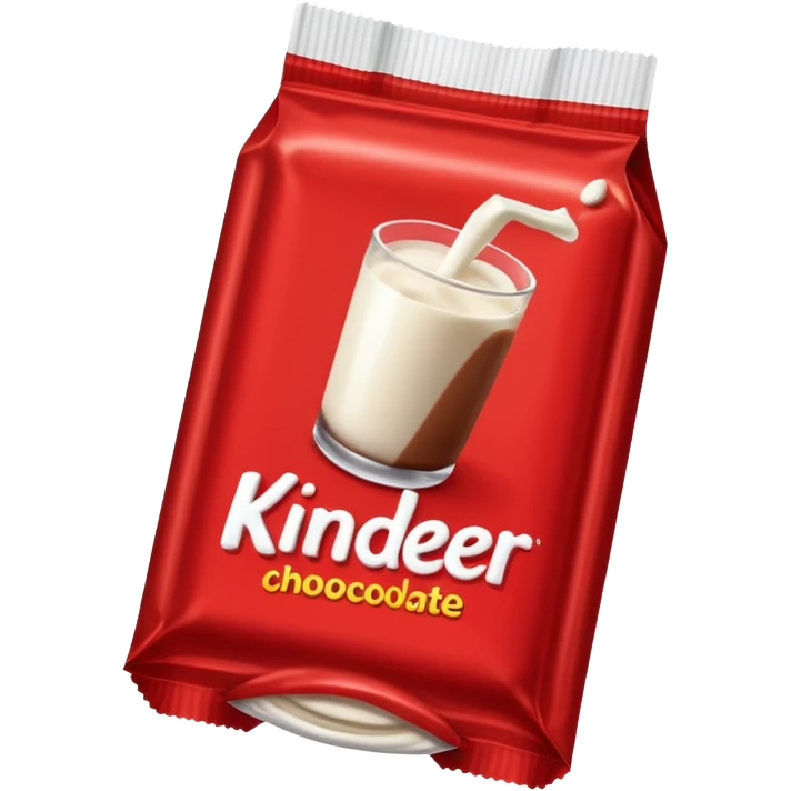 Le chocolat au lait Kinder  emoji