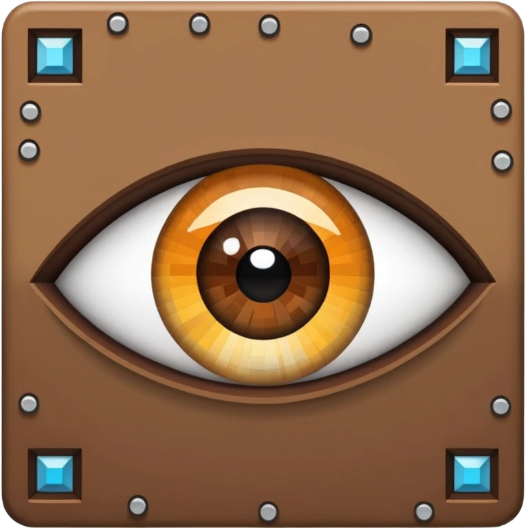 Create me a emoji for minecraft themed kinda that has a eye trim with a :no_entry_sign:  over it no like a eye_trim from minecraft emoji