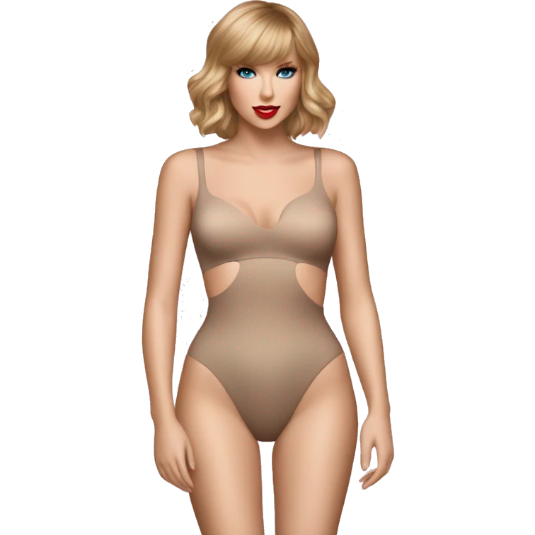 Taylor Swift with Lover body suite emoji
