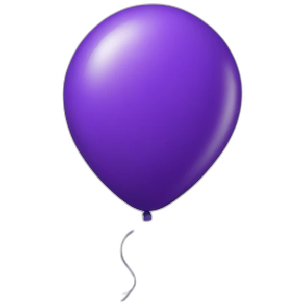 purple baloon emoji