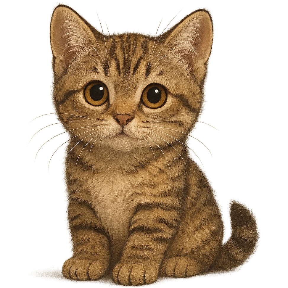 cute cat sitting, charming and detailed, general style emoji