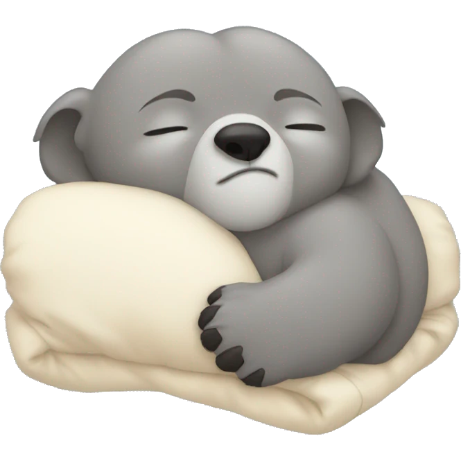 Cute coala sleeping emoji