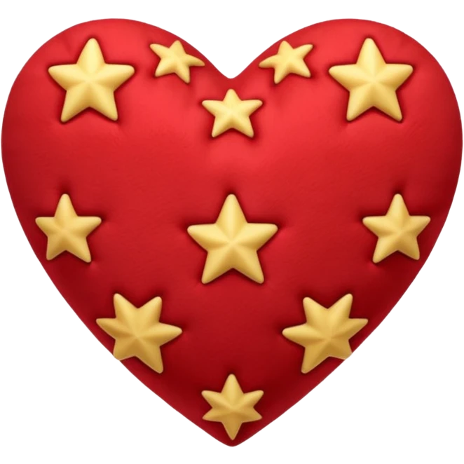 heart with a velvet star pattern emoji