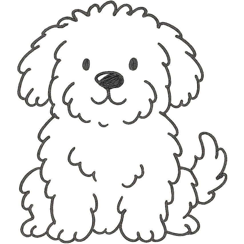 cute fluffy dog emoji