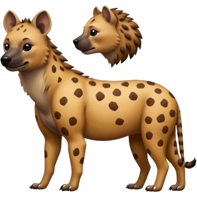 Pregnant hyena emoji