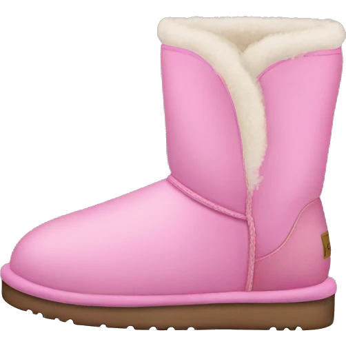 Aesthetic pink Ugg emoji