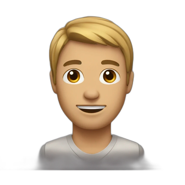 man with bangs to the left emoji