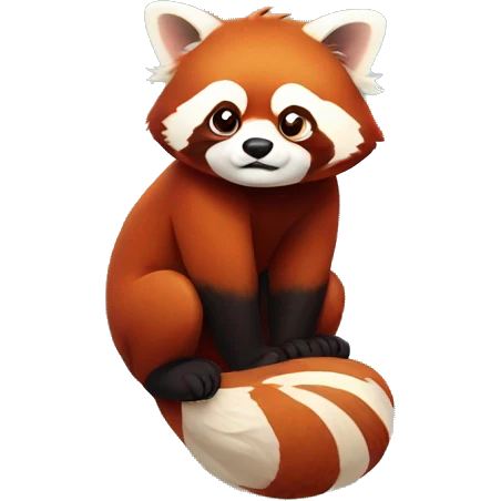 Red panda pouting  emoji