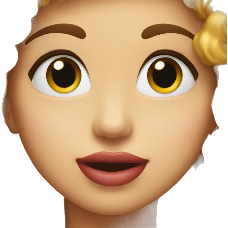 Kiss smile face emoji