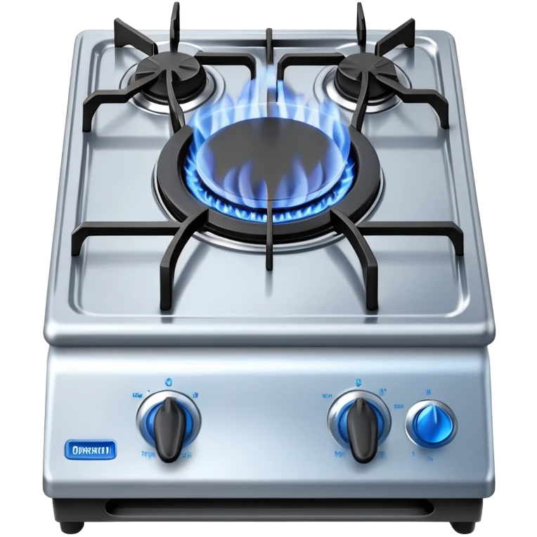 stove burner with blue flame emoji