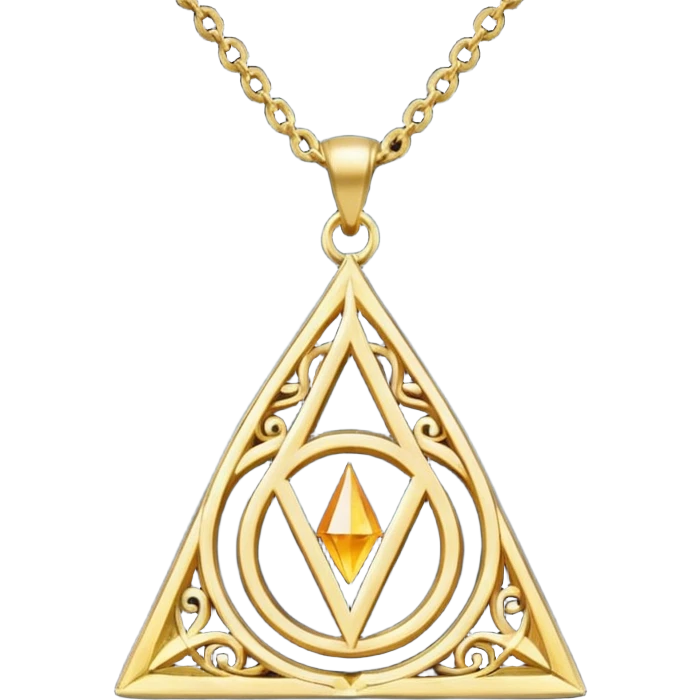deathly hallows necklace emoji