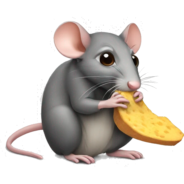 Rat eating lays  emoji