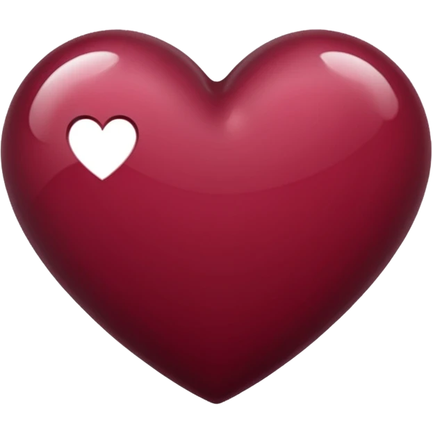 Burgundy Heart emoji