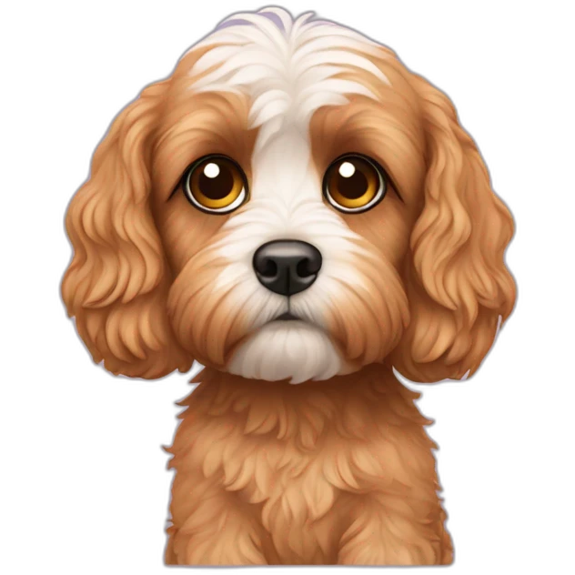 Sad cavoodle emoji