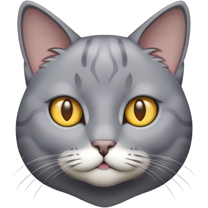 Kapalı gri Kedi emoji