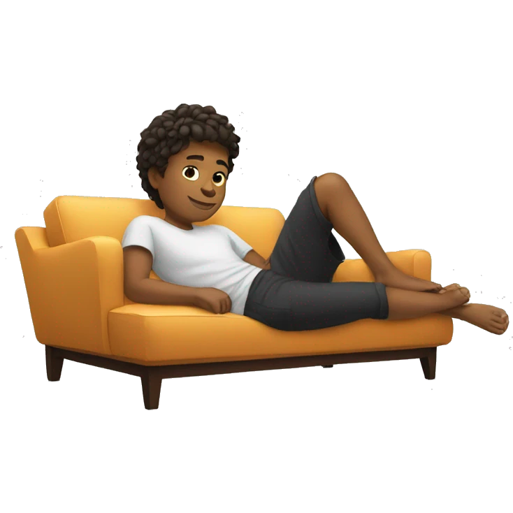Lounging boy  emoji