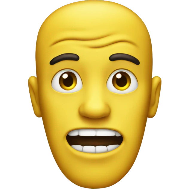 ugly yellow face  emoji