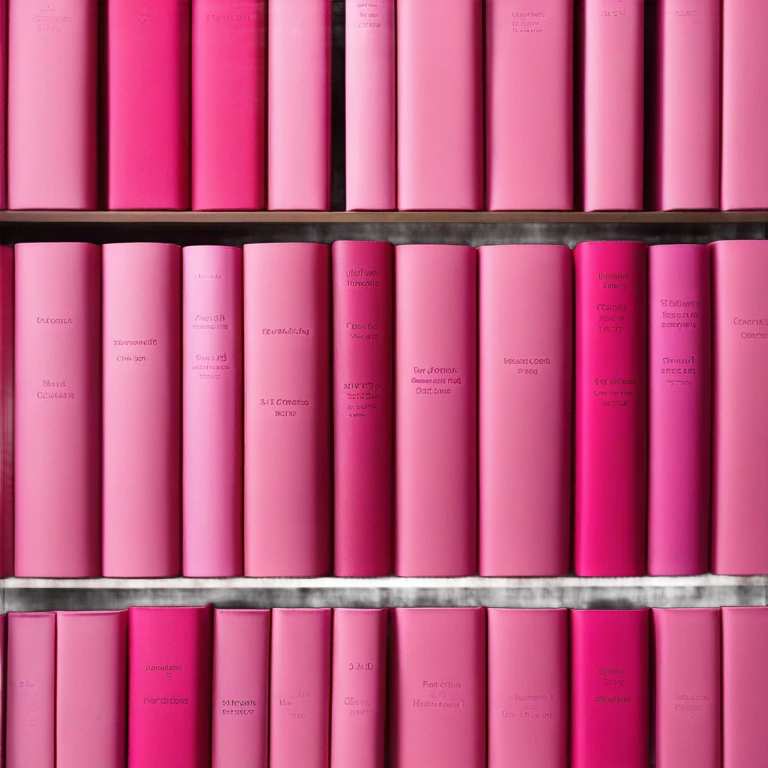 pink books emoji