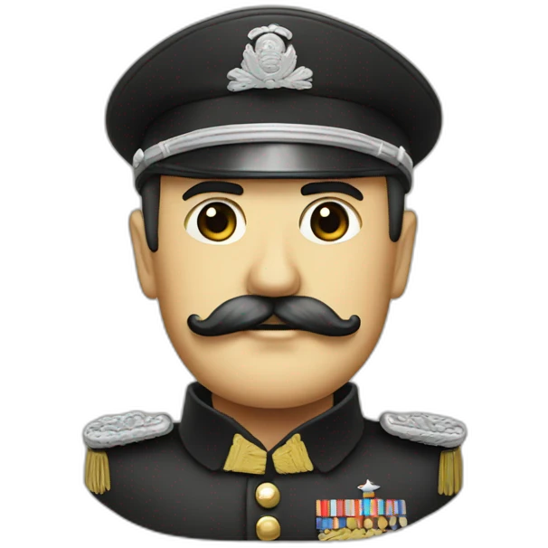 Famous dictator with mustache emoji