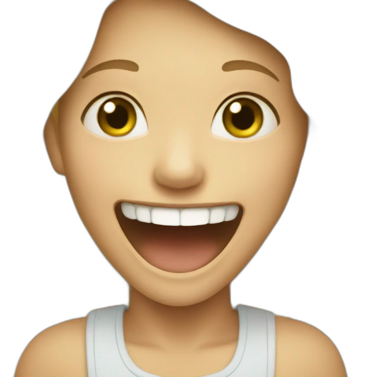 laughing blonde kids emoji