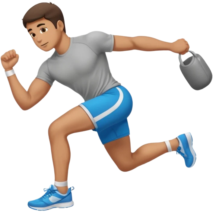 man doing Gluteal bridge emoji