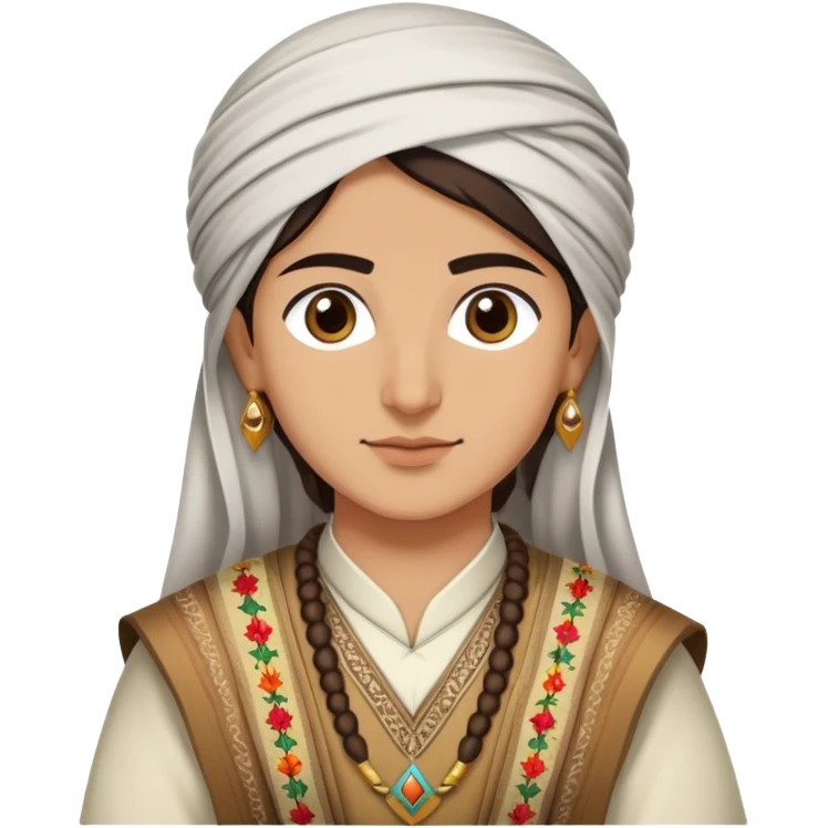 Kurdish person in traditional clothing emoji