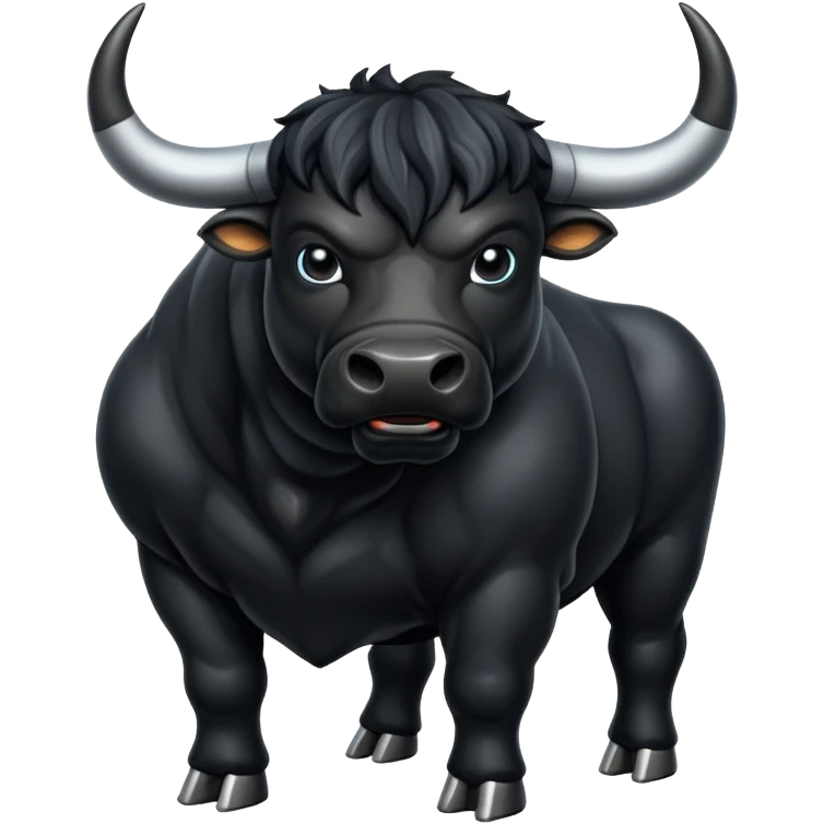 Black bull emoji