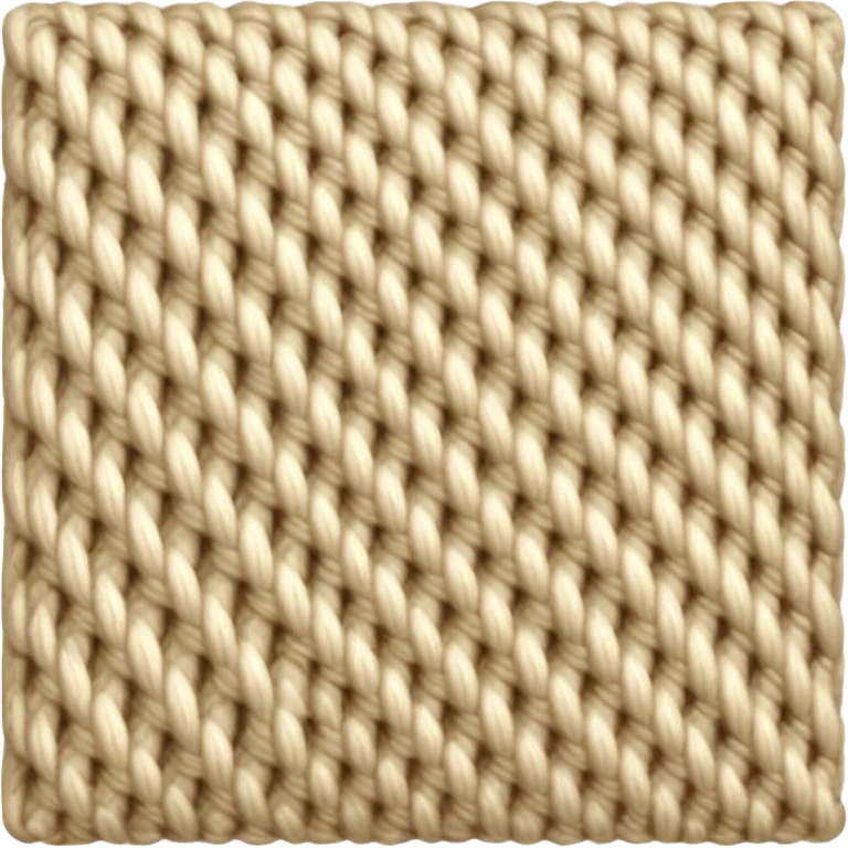 Knitting beige emoji