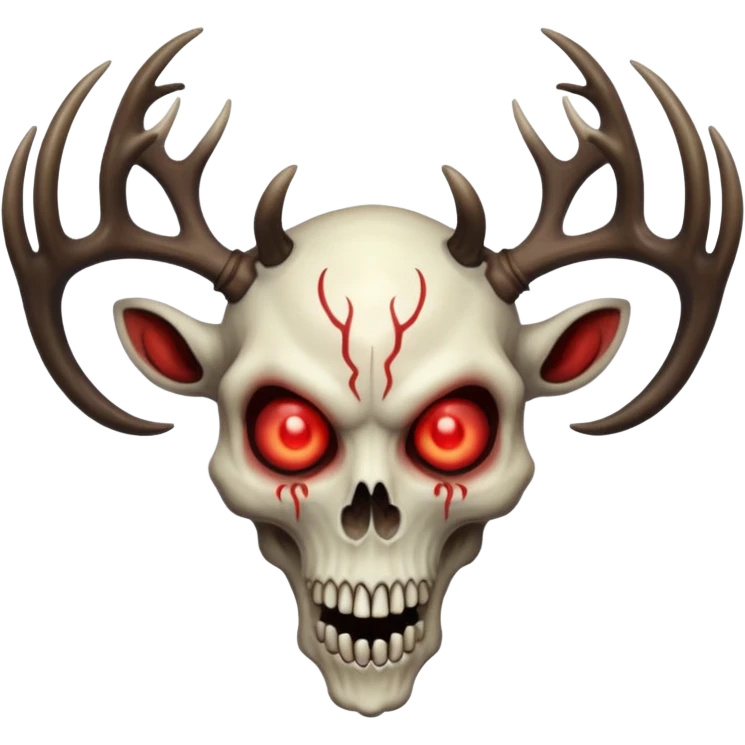 Create an emoji of  a scary Wendigo full bodied emoji
