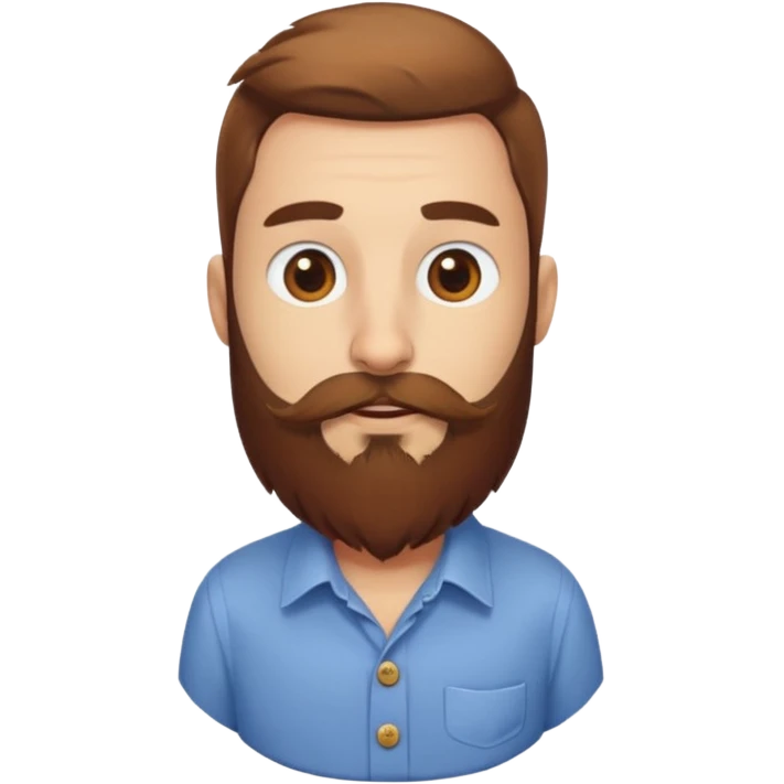 bearded bird with shirt emoji