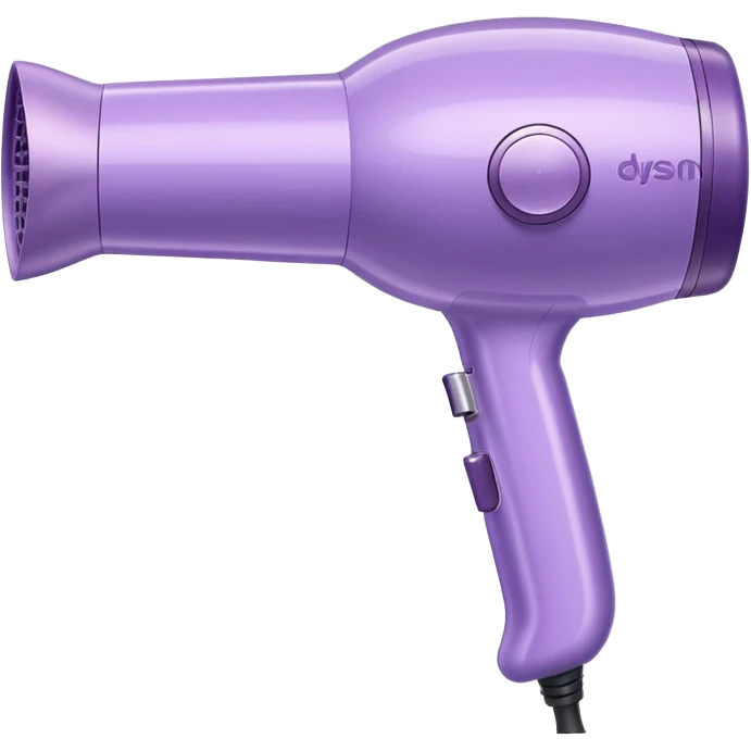 pastel lilac Dyson hair dryer emoji