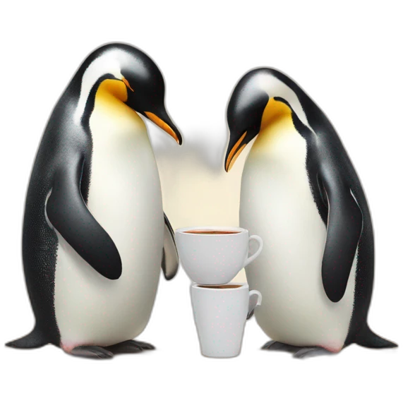 penguins go to tea emoji