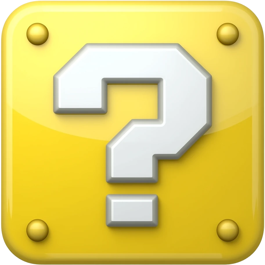 Mario lucky block emoji