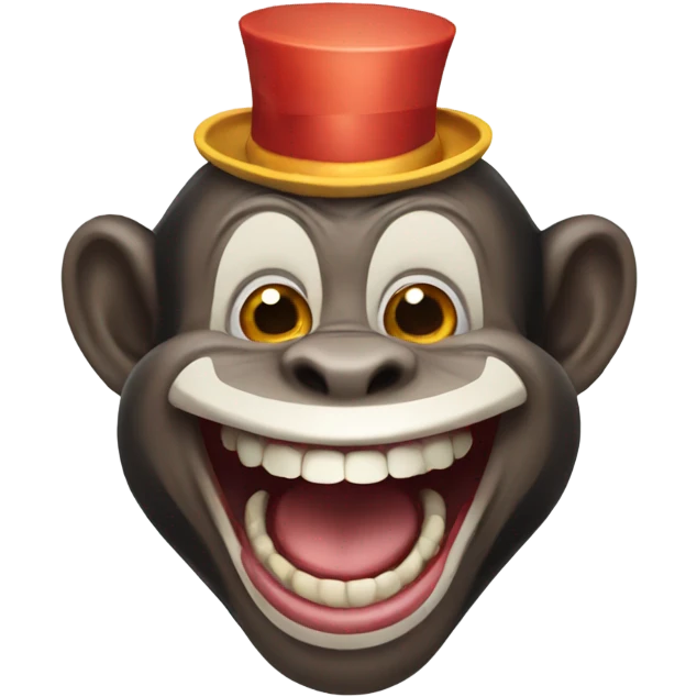 Monkey Clown Laughing emoji