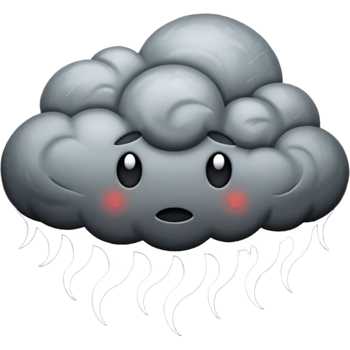 stormy cloud
 emoji