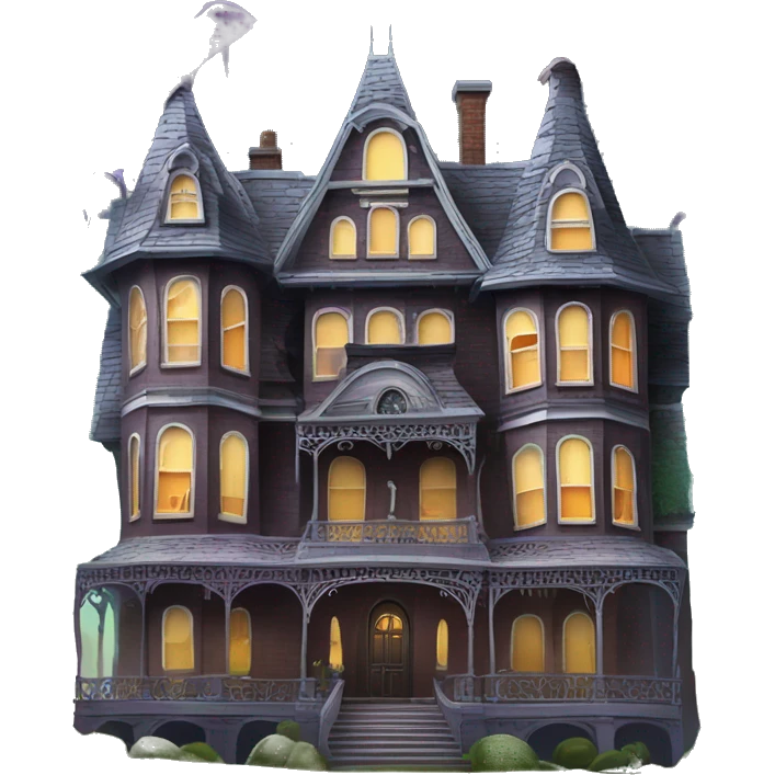 Beautiful Paperscape Addams sprawling 12 story tall haunted dream mansion  emoji