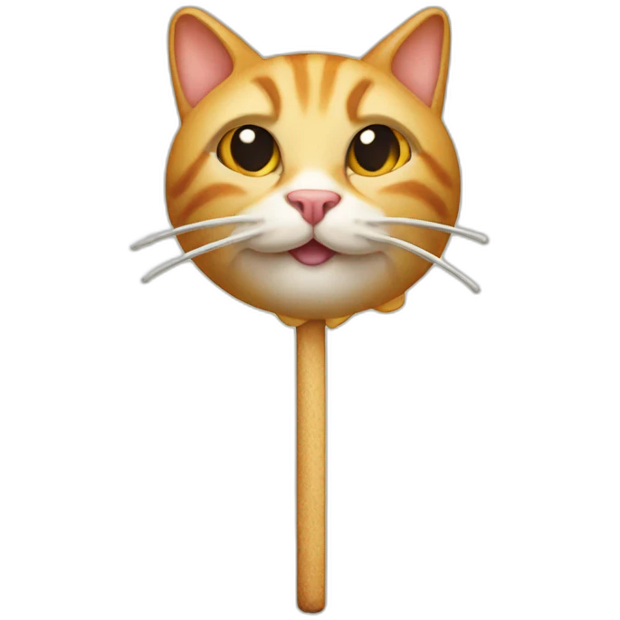 Cat cooked on a skewer emoji