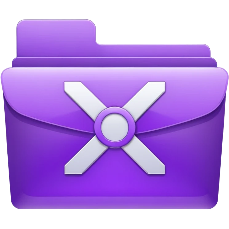 purple download folder emoji