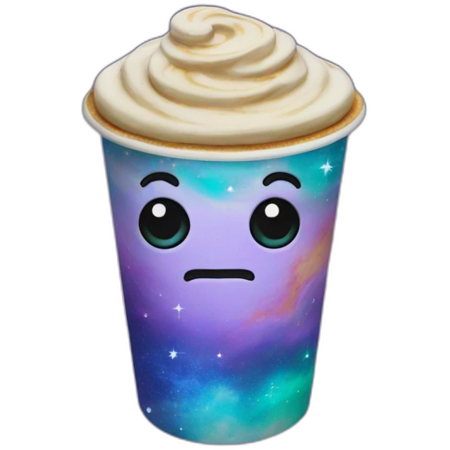 galaxy latte cup emoji