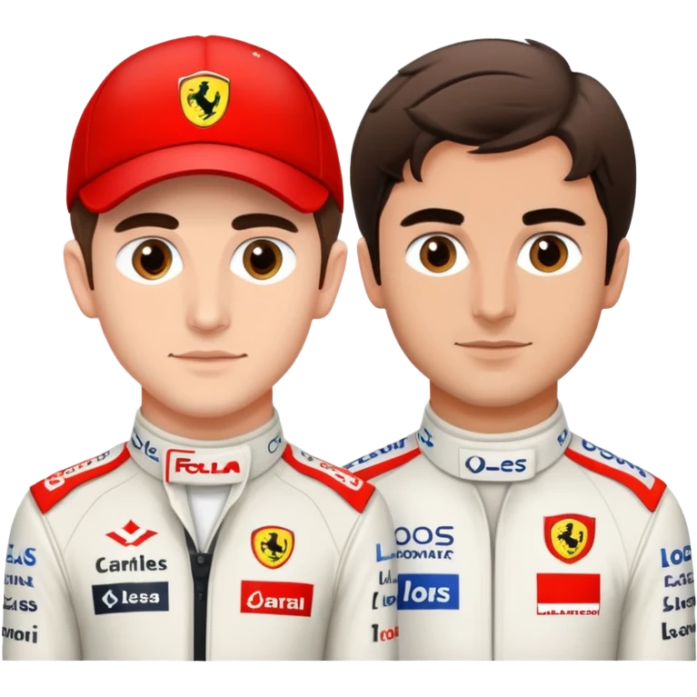 charles leclerc with carlos sainz emoji