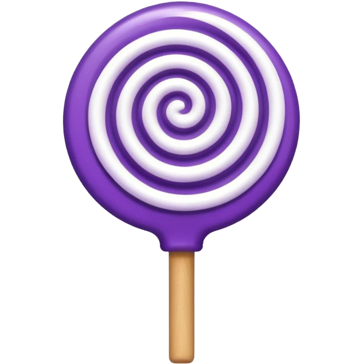 pirulito roxo e branco emoji