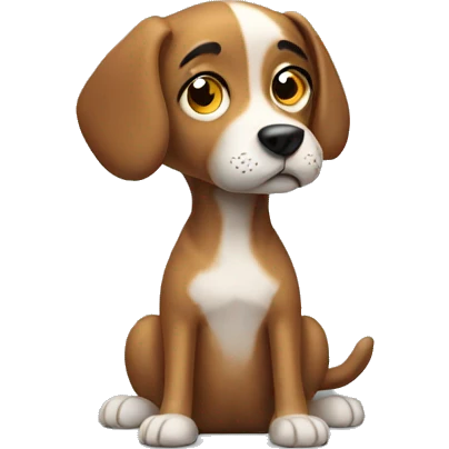 thinking dog emoji