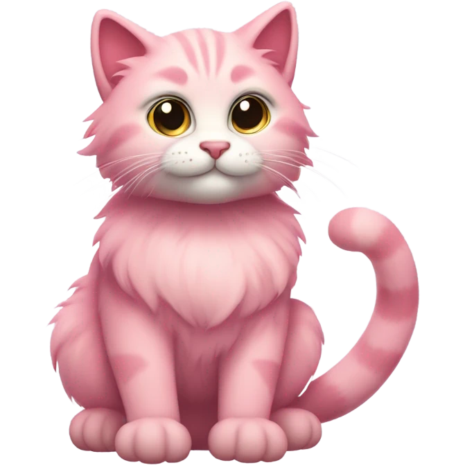Pink cat  emoji